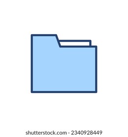 Folder icon vector. folder sign and symbol
