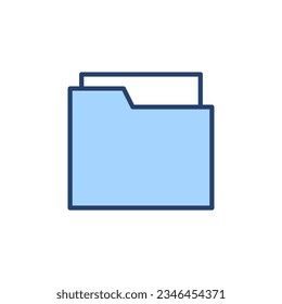 Vector de icono de carpeta. signo de carpeta y símbolo