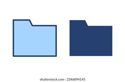 Folder icon vector. folder sign and symbol