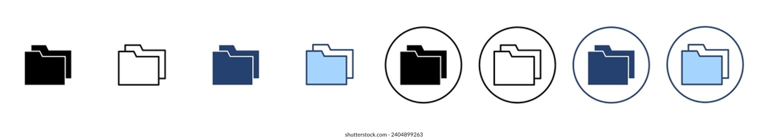 Folder icon vector. folder sign and symbol