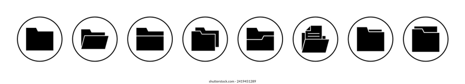 Folder icon vector. folder sign and symbol