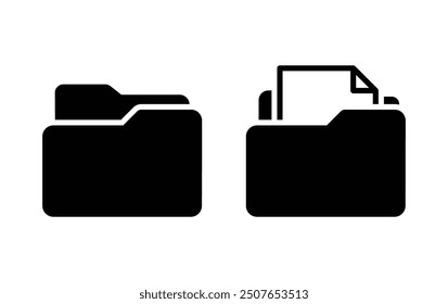 folder icon vector.  folder sign and symbol