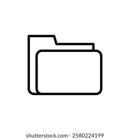 Folder icon vector. folder sign and symbol