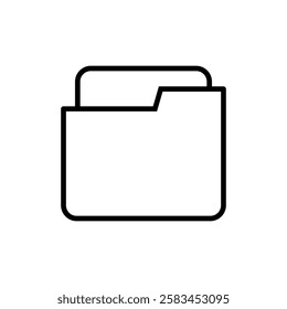 Folder icon vector. folder sign and symbol
