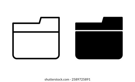 Folder icon vector. folder sign and symbol