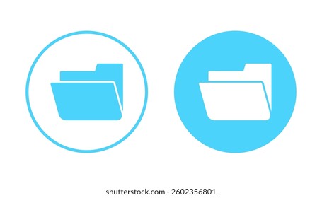 Folder icon vector. folder sign and symbol