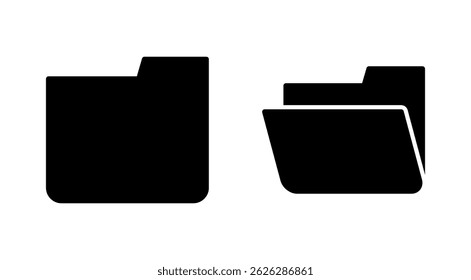 Folder icon vector. folder sign and symbol