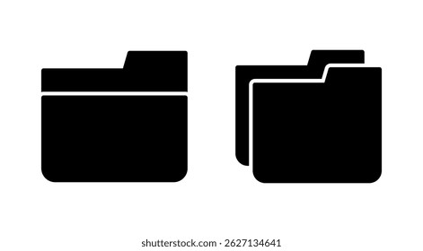 Folder icon vector. folder sign and symbol