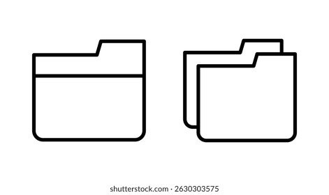 Folder icon vector. folder sign and symbol
