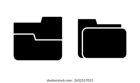 Folder icon vector. folder sign and symbol