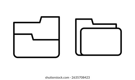 Folder icon vector. folder sign and symbol