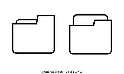 Folder icon vector. folder sign and symbol