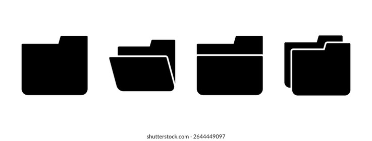 Folder icon vector. folder sign and symbol