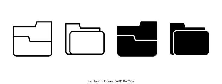 Icono de carpeta Vector. símbolo de carpeta y símbolo