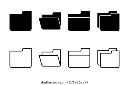 Icono de carpeta Vector. símbolo de carpeta y símbolo