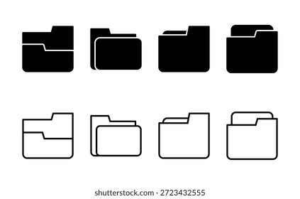 Icono de carpeta Vector. símbolo de carpeta y símbolo