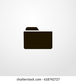 folder icon. vector sign symbol on white background