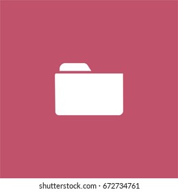 folder icon. vector sign symbol on white background