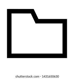 folder icon vector, simple design.
