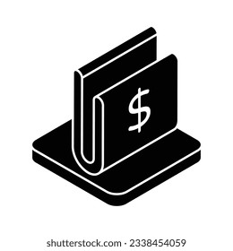 Ilustración de material vectorial de icono de carpeta.