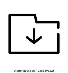 Folder Icon Vector Symbol Design Illustration