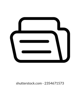 Folder Icon Vector Symbol Design Illustration