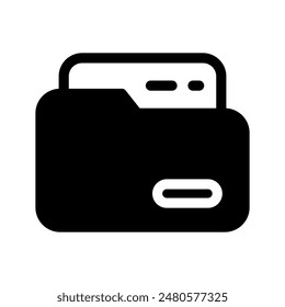 Folder Icon Vector Symbol Design Illustration