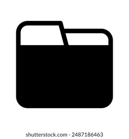 Folder Icon Vector Symbol Design Illustration