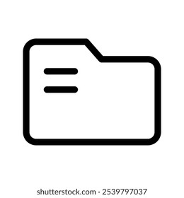 Ilustración de diseño de símbolo de Vector de icono de carpeta