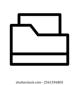 Folder Icon Vector Symbol Design Illustration