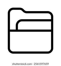 Folder Icon Vector Symbol Design Illustration