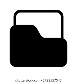 Ilustração de design de símbolo de vetor de ícone de pasta
