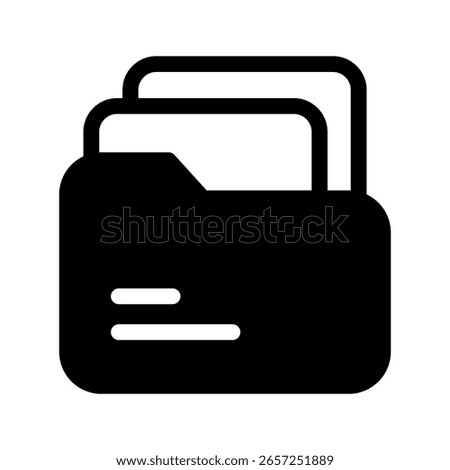 Folder Icon Vector Symbol Design Illustration