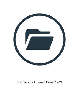 folder icon vector symbol picture image shape sign digital