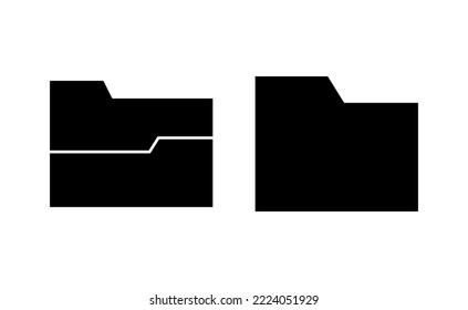 Folder icon vector for web and mobile app. folder sign and symbol