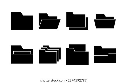 Folder icon vector for web and mobile app. folder sign and symbol