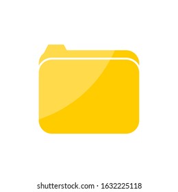 Folder icon with yellow and white background