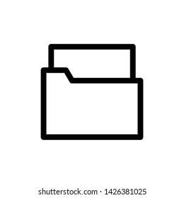 Folder icon.Data storage vector sign.