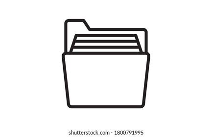 Folder icon.Premium quality graphic design. Signs, outline symbols collection icon for websites, web design, mobile app on white background
