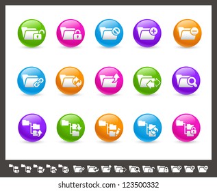 Folder Icons - 1 of 2 // Rainbow Series