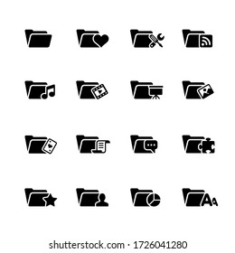 Folder Icons - 2 // Black Series