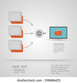 Folder icons Business set - illustration