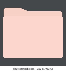 Ordnersymbole für Desktop-, rosa- und beigefarbene, neutrale Symbole