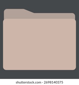 Ordnersymbole für Desktop-, rosa- und beigefarbene, neutrale Symbole