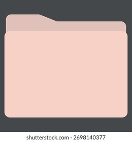 Ordnersymbole für Desktop-, rosa- und beigefarbene, neutrale Symbole
