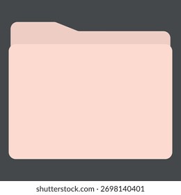 Ordnersymbole für Desktop-, rosa- und beigefarbene, neutrale Symbole