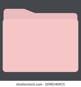 Ordnersymbole für Desktop-, rosa- und beigefarbene, neutrale Symbole
