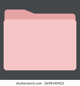 Ordnersymbole für Desktop-, rosa- und beigefarbene, neutrale Symbole