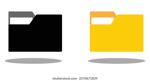 Folder icons. file folder icon for  website design, app, logo, UI. computer file folder icon Vector illustration eps 10.