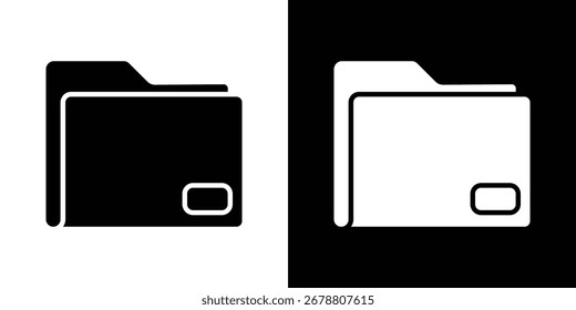 Folder icons. glyph vector icon. Vector illustration eps 10